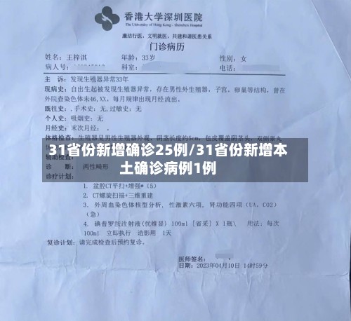 31省份新增确诊25例/31省份新增本土确诊病例1例